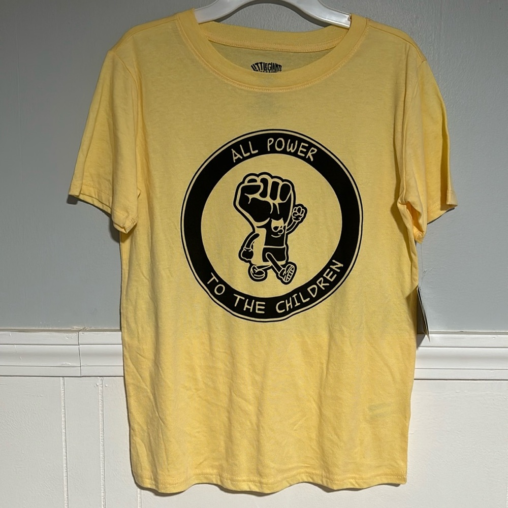 5 for $20! Little Giants Giant Shorties Black History Short Sleeve Tee size L